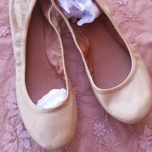 Lucky Brand metallic pink nude ballet flats 9